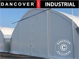 Porte coulissante 3,5x3,5m pour tente de stockage/tunnel agricole 9m, PVC, Blanc