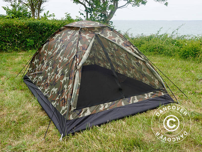 Camouflage Zelt Outdoor 2 Personen UV-Schutz leichte Familienzelt für Camping FT 