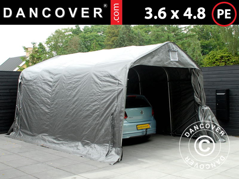 Abri/Tente Garage pour Voiture 290 x 490 cm, Tente de Stockage en