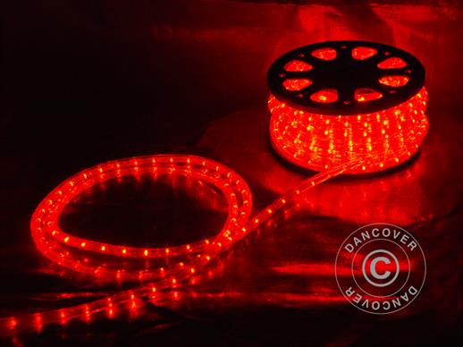 Mangueira luminosa LED com 25m, Ø 1,2cm, vermelho