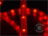 Mangueira luminosa LED com 25m, Ø 1,2cm, vermelho