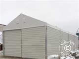 Schiebetor für industrielle Lagerhalle Alu, 4,70m, Metall, weiß