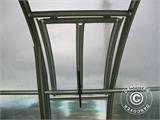 Ventilation window for greenhouse TITAN Arch 280, 100x60cm, Silver