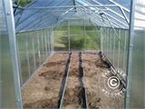 Greenhouse Track Separator profiles w/ 10 ground reinforcement grids, 4 m
