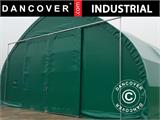Portão deslizante 3x3m para tenda galpão/armazém agrícola 10m, PVC, Verde