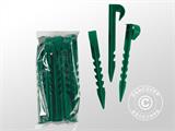Plastikowe kołki do zabezpieczenia folii szklarniowej, Ø12x15cm, 10 szt., Zielone
