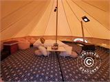 Glampingtältmatta för 4m TentZing® tält, 2 st., Blå/Vit