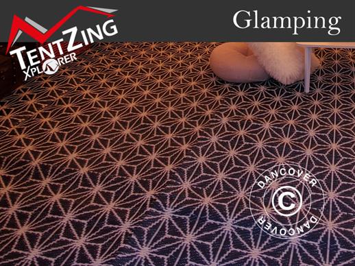“Glamping” palapinės kilimas 6m TentZing® palapinėms, 2 vnt., Mėlyna/Balta