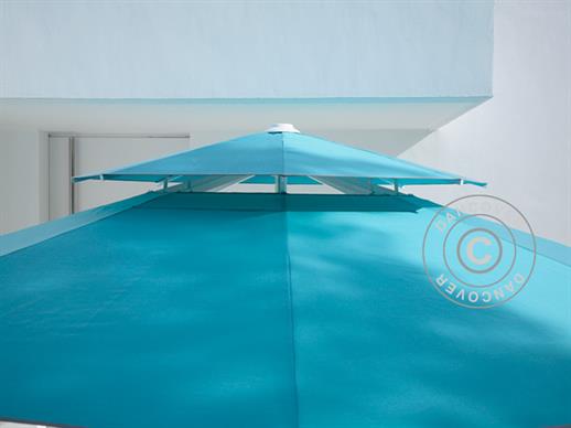 Wind roof for round umbrellas