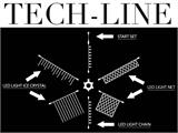 Conector de luces de 5 piezas, Tech-Line, Negro, Ø10cm