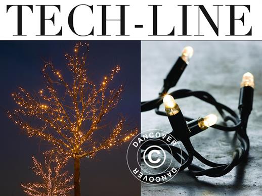 LED Pasakiškų lempučių modulis, Tech-Line, 20m, Šiltai Balta 