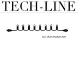 LED-lyslenke modul, Tech-Line, 30m, Varm Hvit