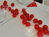 Łańcuch świetlny Cotton Balls, Leo, 30 LED, Czerwony