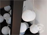 Lemputės - medvilniniai kamuoliukai, Aries, 30 LED lempučių, Balta, LIKO TIK 1 VNT.