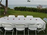 Toalha de mesa em veludo 1,5x10m, Branco, APENAS 1 UNID. RESTANTE