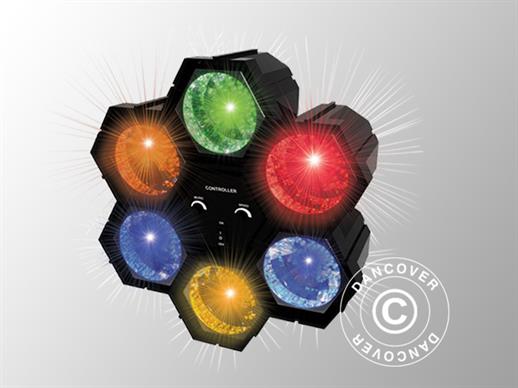 Disko svjetlosni modul, 6 reflektora