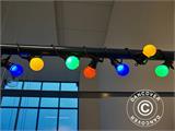 LED Fairy Lights, 7,25 m, Black/Multi-coloured