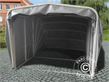 Hopfällbart garage (Bil), 2,5x4,7x2m, grå