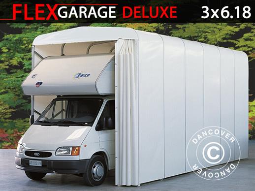 Box auto tunnel (Caravan), 3x6,18x3,6m, Bianco