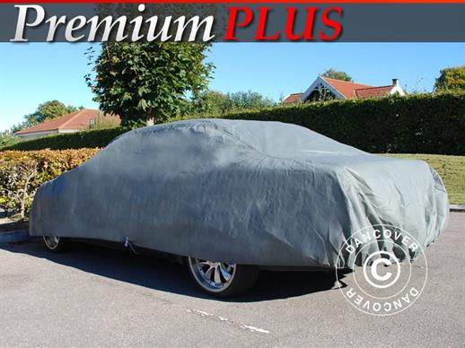 Automobilio uždangalas Premium Plus, 4,7x1,66x1,27m, Pilka