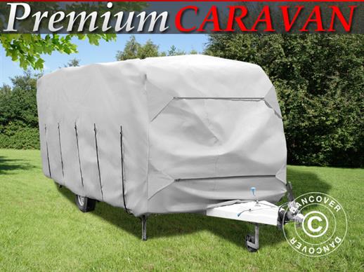 Caravan cover, 6.4x2.5x2.25 m, Grey