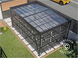 Carport Libeccio 8 w/side panels, 3.26x5.09x2.34 m, Anthracite
