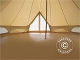 Namiot dzwonkowy do glampingu, TentZing®, 7x7m, 10-osobowy, Piaskowy