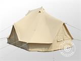 Namiot dzwonkowy do glampingu, TentZing®, 4x6m, 12-osobowy, Piaskowy
