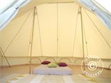 Zvanu telts glempingam, TentZing®, 4x6m, 12 Personām, Smilšu krāsā