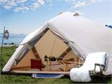 Tenda gonfiabile per glamping, TentZing®, 4x4m, 5 Persone, Sabbia