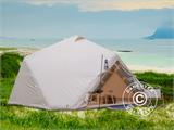 Tente pour le glamping gonflable, TentZing®, 4x4m, 5 personnes, Sable