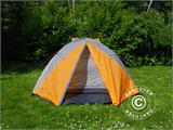 Tente de camping, TentZing® Xplorer, 4 personnes, Orange/Gris