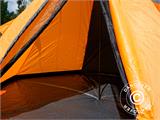 Campingtelt Teepee, TentZing®, 4 personer, Oransje/Mørk grå
