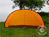 Pludmales telts, FlashTents®, 2 personām, Oranžs/Tumši pelēks