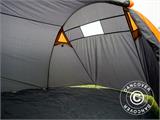 Kempinga telts, TentZing® Tunelis, 4 personas, Oranža/Tumši Pelēka