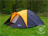 Campingtelt, TentZing® Igloo, 4 personer, Orange/Mørkegrå
