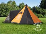 Kempinga telts, TentZing® Teepee, 5 personas, Oranža/Tumši Pelēka