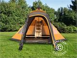 Tenda da campeggio, TentZing® Teepee, 5 persone, Arancione/Grigio Scuro