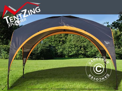 Campingduk, TentZing®, 3,5 x 3,5m, Oransje/Mørke grå, BARE 1 STK. IGJEN