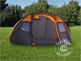Campingtält pop-up, FlashTents®, 4 personer, Medium, Orange/Mörkgrå