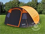 Ekspresowy namiot kempingowy FlashTents®, 4-osobowy, Medium, Pomarańczowy/Ciemny szary