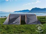 Campingzelt, TentZing® Tunnel, 6 Personen, orange/dunkelgrau