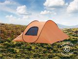 Campingtelt pop-up, Flashtents®, 4 personer, Medium PT-1, Orange/Mørkegrå