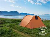 Campingtält pop-up, Flashtents®, 4 personer, Medium PT-2, Orange/Mörkgrå BARA 1 ST. KVAR