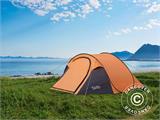 Tenda da campeggio pop up, Flashtents®, 4 persone, Medium PT-2, Arancione/Grigio scuro SOLO 1 PZ. DISPONIBILE