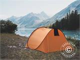 Campingtält pop-up, Flashtents®, 4 personer, Medium PT-2, Orange/Mörkgrå BARA 1 ST. KVAR