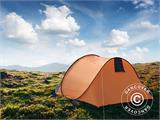 Ekspresowy namiot kempingowy, Flashtents®, 4-osobowy, Medium PT-2, pomarańczowy/ciemnoszary DOSTĘPNA TYLKO 1 SZTUKA