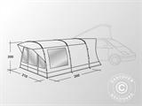 Tenda veranda per camper e van Easy Camp, Wimberly, Grigio