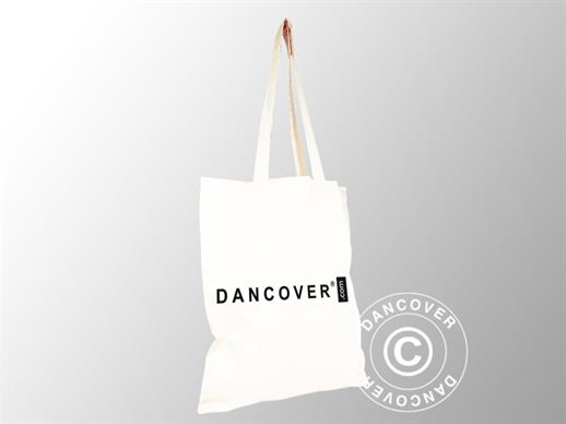 Nosiva torba, ekološki prihvatljiv pamuk, s tiskom, 38x42 cm, 200 kom., Bijela
