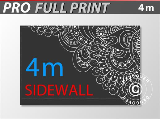 Zijwand met print 4m voor FleXtents PRO